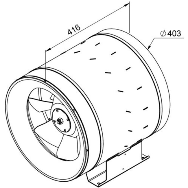 Ruck Etaline buisventilator EL 400 E4 01 – 3440 m3/h
