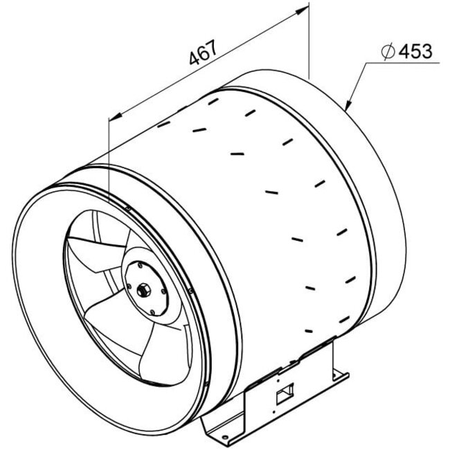 Ruck Etaline buisventilator EL 450 E4 01 – 5210 m3/h