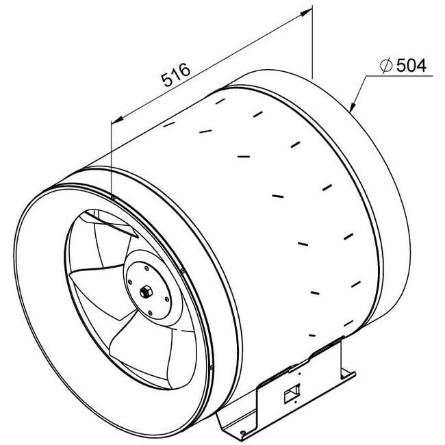 Ruck Etaline buisventilator EL 500 E4 01 – 6950 m3/h