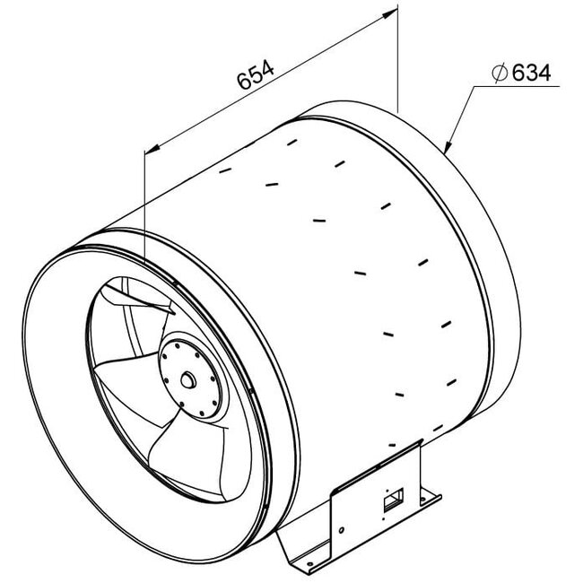 Ruck Etaline buisventilator EL 630 E4 01 – 13940 m3/h
