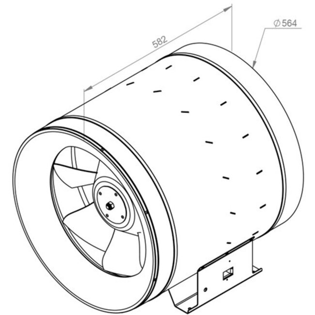 Ruck Etaline EC buisventilator EL 560 EC 10 – 13080 m3/h