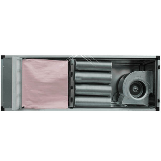 Afzuigmotoren.com Geurfilterkast staal 5000 m3/h – met motor