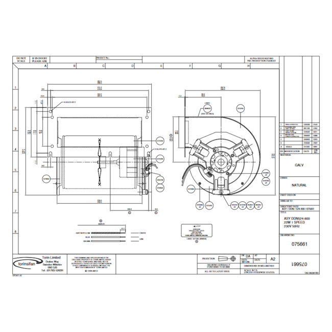 Torin Torin afzuigmotor 500 m3/h DDN 524-800