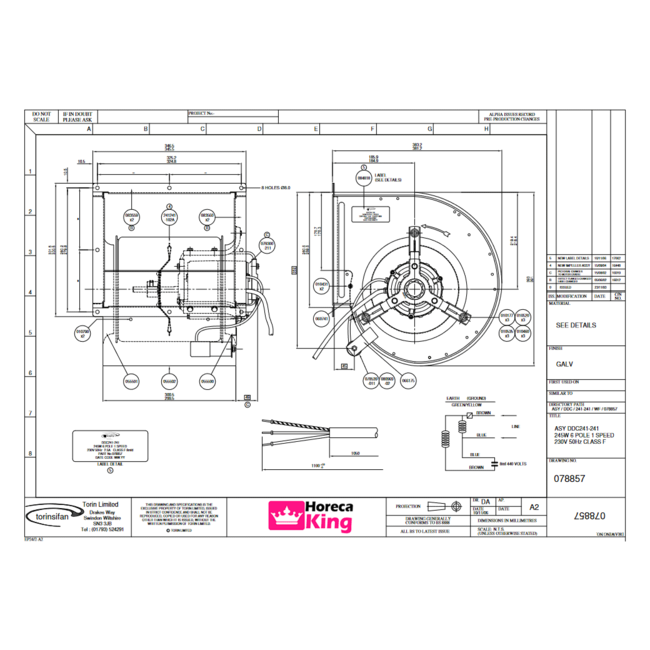 Torin Torin afzuigmotor 2500 m3/h - DDC 241-241