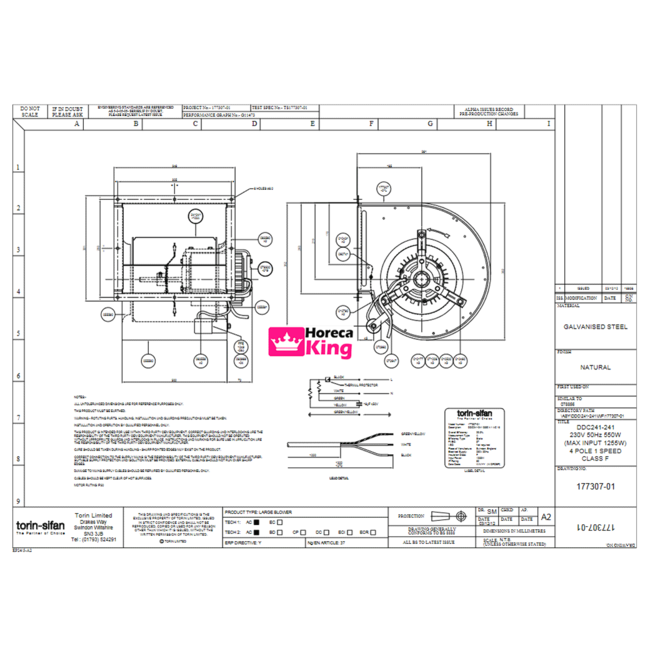 Torin Torin afzuigmotor 3250 m3/h - DDC 241-241