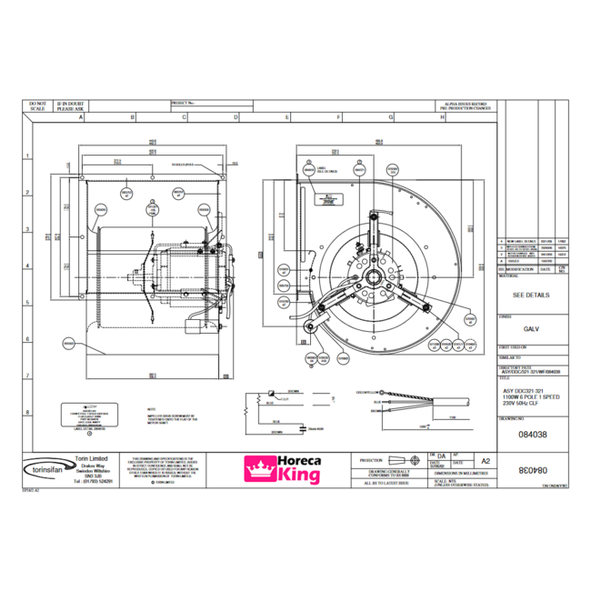 Torin Torin afzuigmotor 6000 m3/h - DDC 321-321