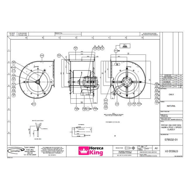 Torin Torin afzuigmotor 8000 m3/h - 400V - DDC 381-381