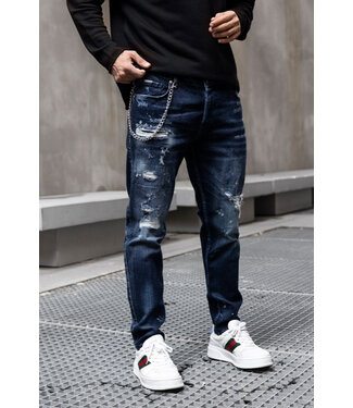 SLIM FIT EXCLUSIVE DENIM INTERLINED BLUE 16479