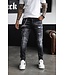 SLIM FIT EXCLUSIVE DENIM INTERLINED WASHED BLACK 16719