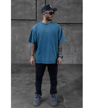 OVERSIZED T-SHIRT EXCLUSIVE WASHED 1685 PETROL/BLUE
