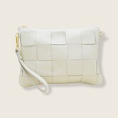TED CLUTCH | CREME LEATHER