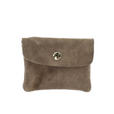 WALLET ROSE | TAUPE SUEDE