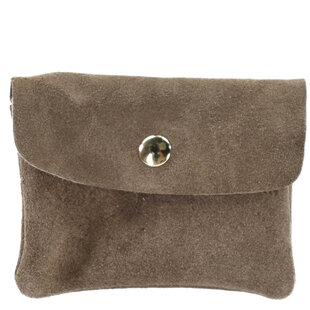 WALLET ROSE | TAUPE SUEDE