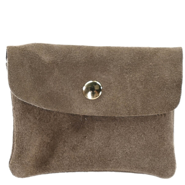 WALLET ROSE | TAUPE SUEDE