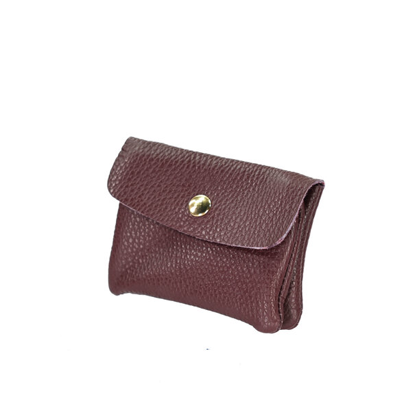 WALLET ROSE | BURGUNDY LEATHER