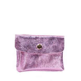 WALLET ROSE | LIGHT PINK METALLIC