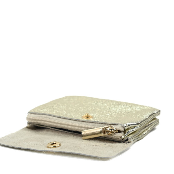 WALLET ROSE | GOLD LEATHER