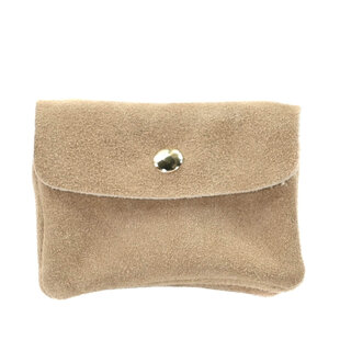 WALLET ROSE | BEIGE SUEDE
