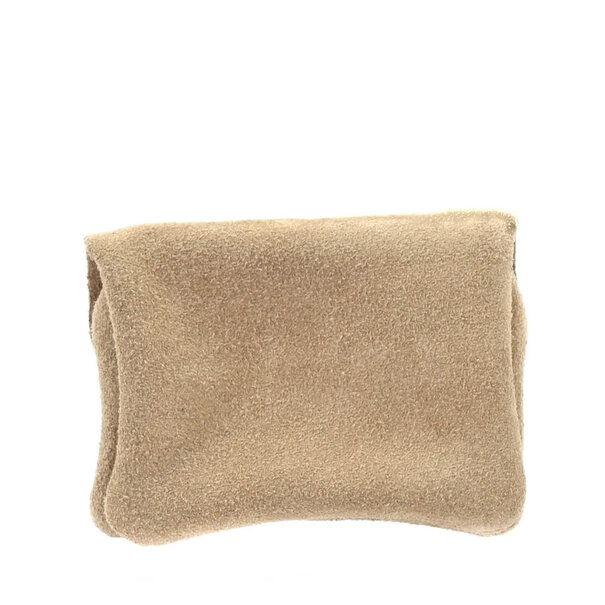 WALLET ROSE | BEIGE SUEDE