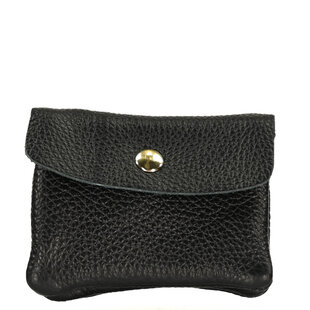 WALLET ROSE | BLACK LEATHER