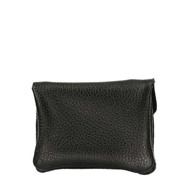 WALLET ROSE | BLACK LEATHER