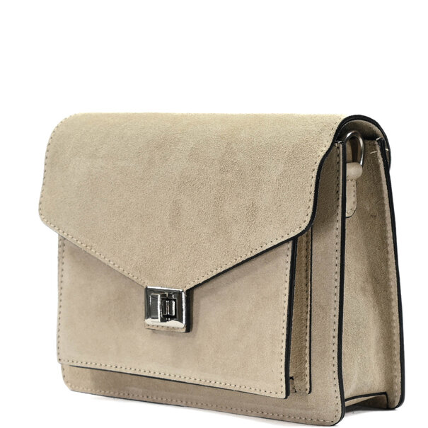 Fique the label BEAU BAG | BEIGE SUEDE
