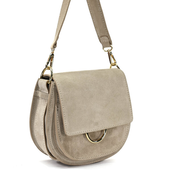 Fique the label ROMY BAG | BEIGE SUEDE