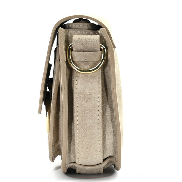 Fique the label ROMY BAG | BEIGE SUEDE