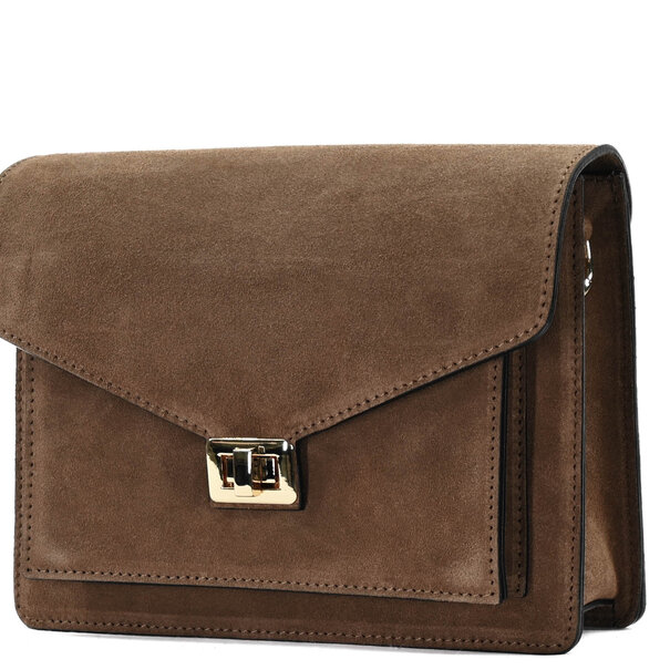 Fique the label BEAU BAG | TAUPE SUEDE