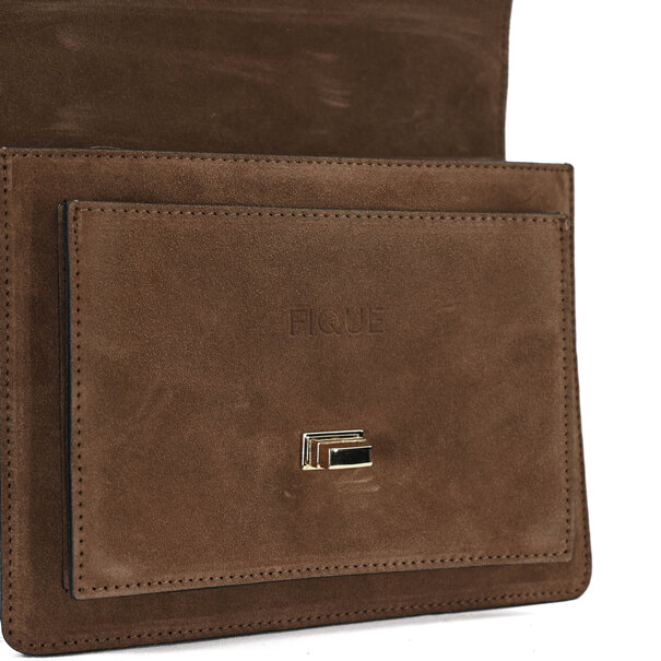 Fique the label BEAU BAG | TAUPE SUEDE