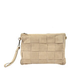 TED CLUTCH | BEIGE SUEDE