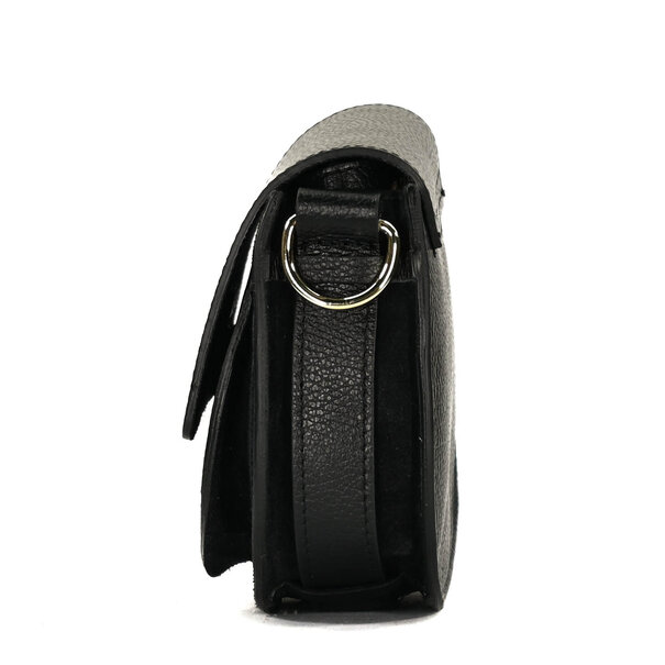 Fique the label ROMY BAG | BLACK LEATHER