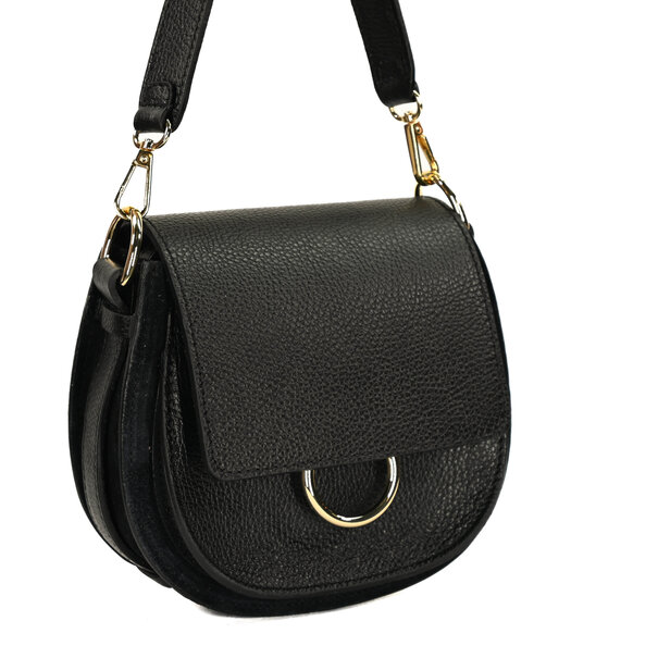 Fique the label ROMY BAG | BLACK LEATHER
