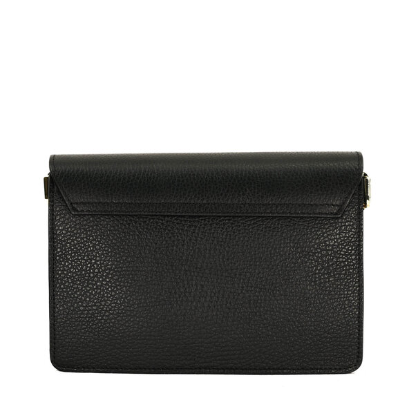 Fique the label ALEX BAG | BLACK LEATHER