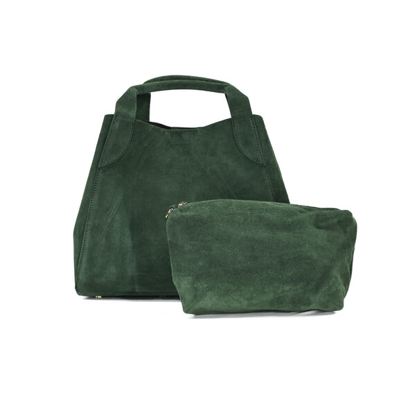 Fique the label ELIZA BAG | ARMY SUEDE