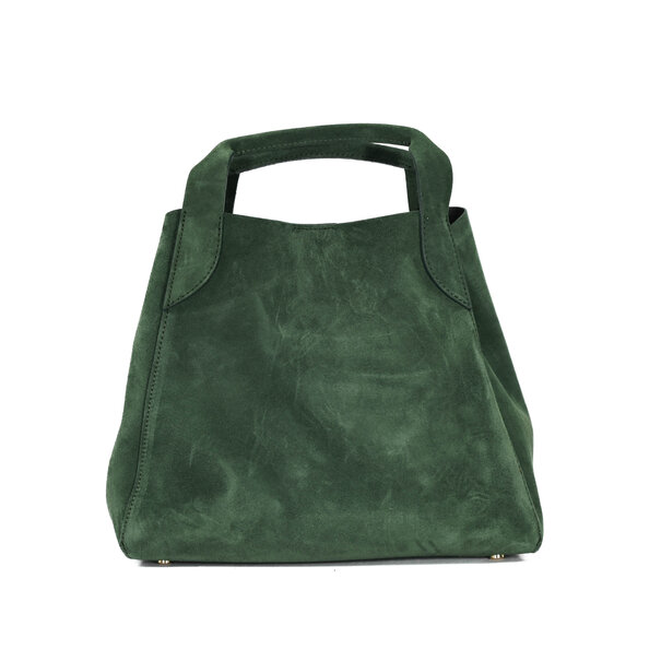 Fique the label ELIZA BAG | ARMY SUEDE