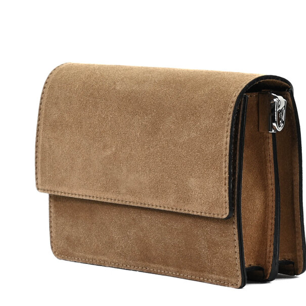 Fique the label ALEX BAG | TAUPE SUEDE