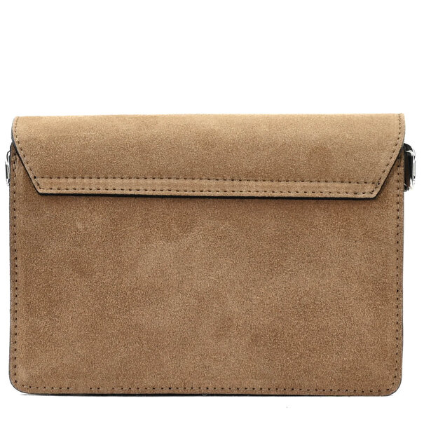 Fique the label ALEX BAG | TAUPE SUEDE