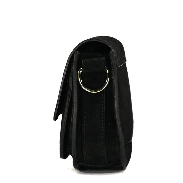 Fique the label ROMY BAG | BLACK SUEDE
