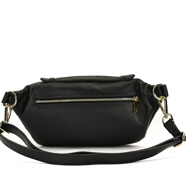 Fique the label CLEO BAG | BLACK LEATHER