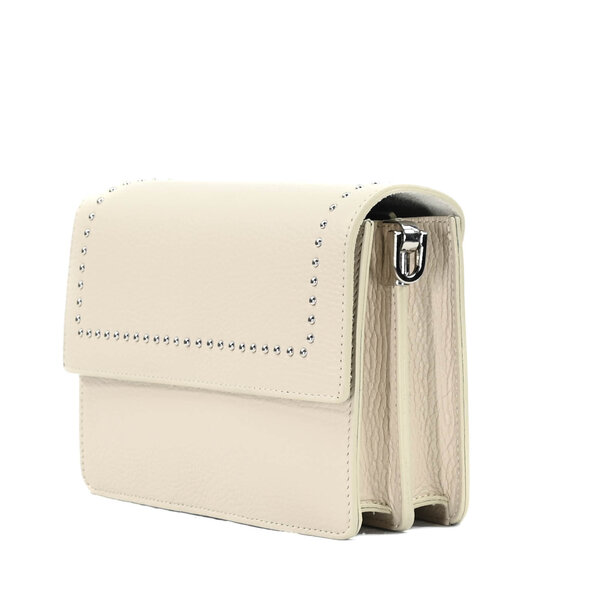 ALEX BAG | STUDS CREME LEATHER
