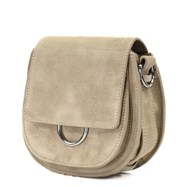 Fique the label ROMY BAG | BEIGE SUEDE