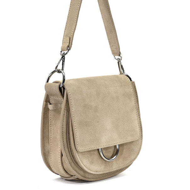 Fique the label ROMY BAG | BEIGE SUEDE