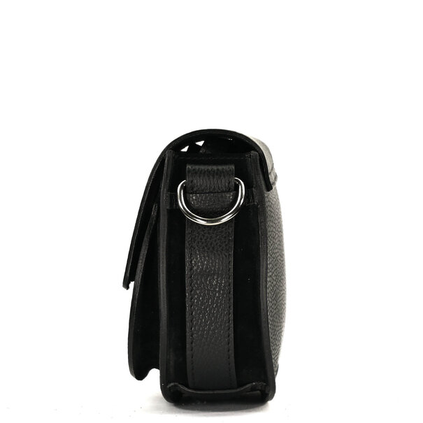 Fique the label ROMY BAG | BLACK LEATHER