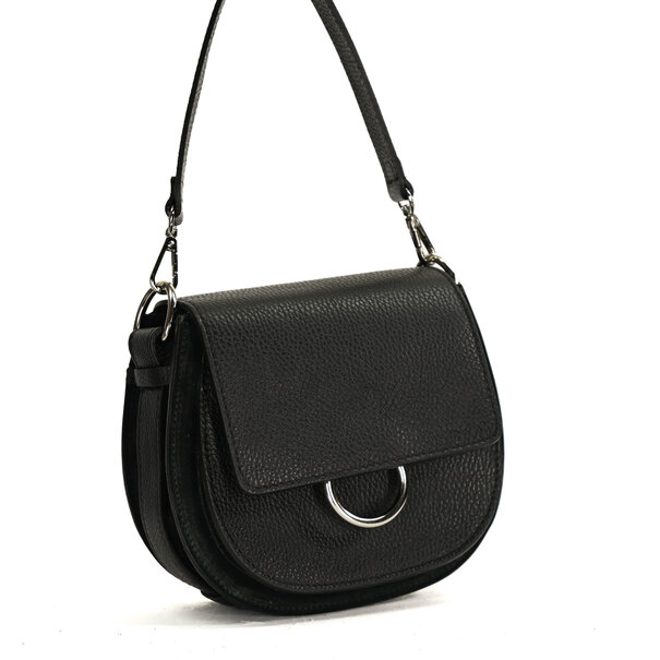 Fique the label ROMY BAG | BLACK LEATHER