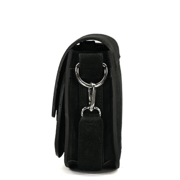 Fique the label ROMY BAG | BLACK SUEDE