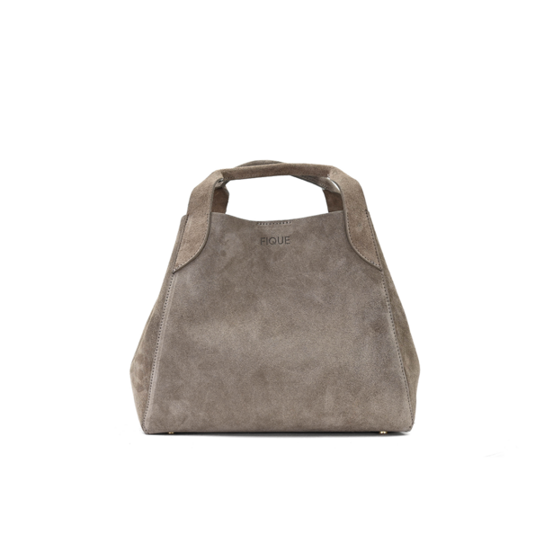 Fique the label ELIZA BAG | TAUPE SUEDE