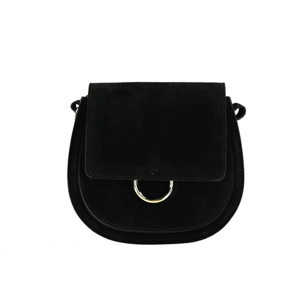 Fique the label ROMY BAG | BLACK SUEDE