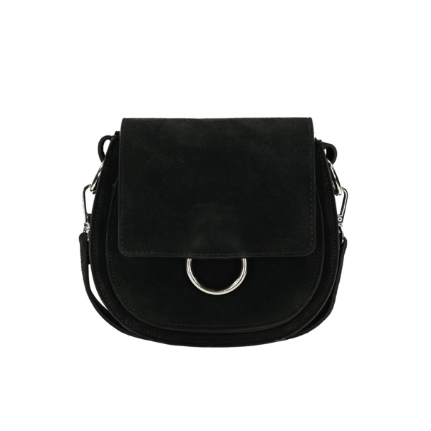 Fique the label ROMY BAG | BLACK SUEDE