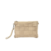 TED CLUTCH | BEIGE SUEDE